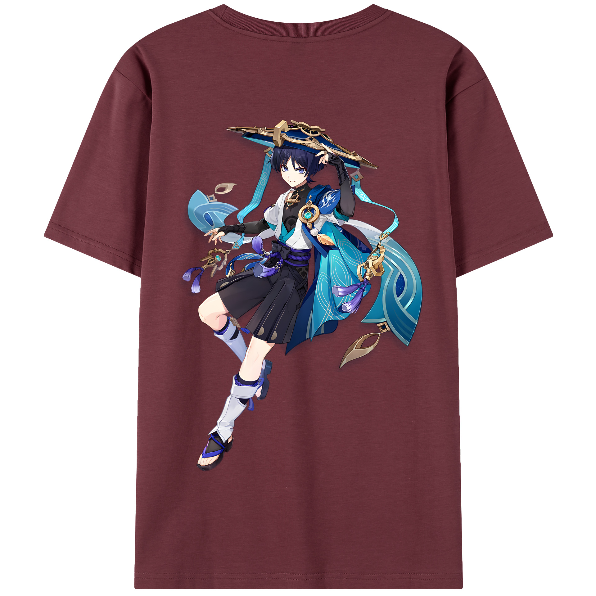 げんし神 さんペい genshin Sanpei 綿100％半袖Tシャツ（背面プリント）